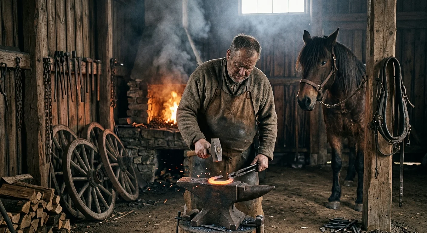 Blacksmith vs farrier comparison at work