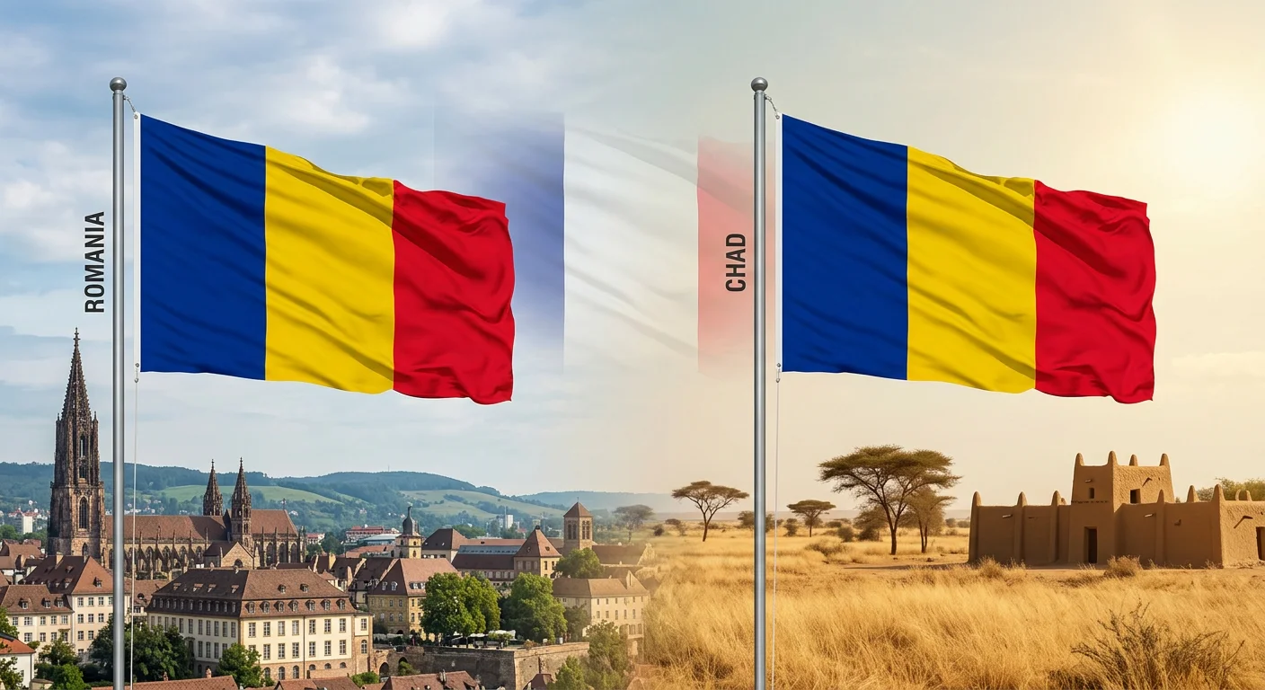 Romania flag blue yellow red tricolor history since 1848