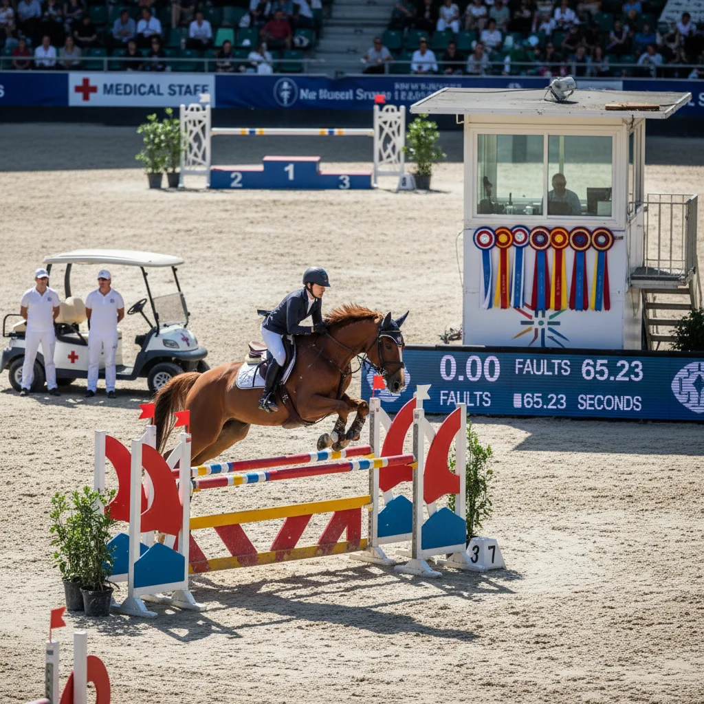 Clear round show jumping