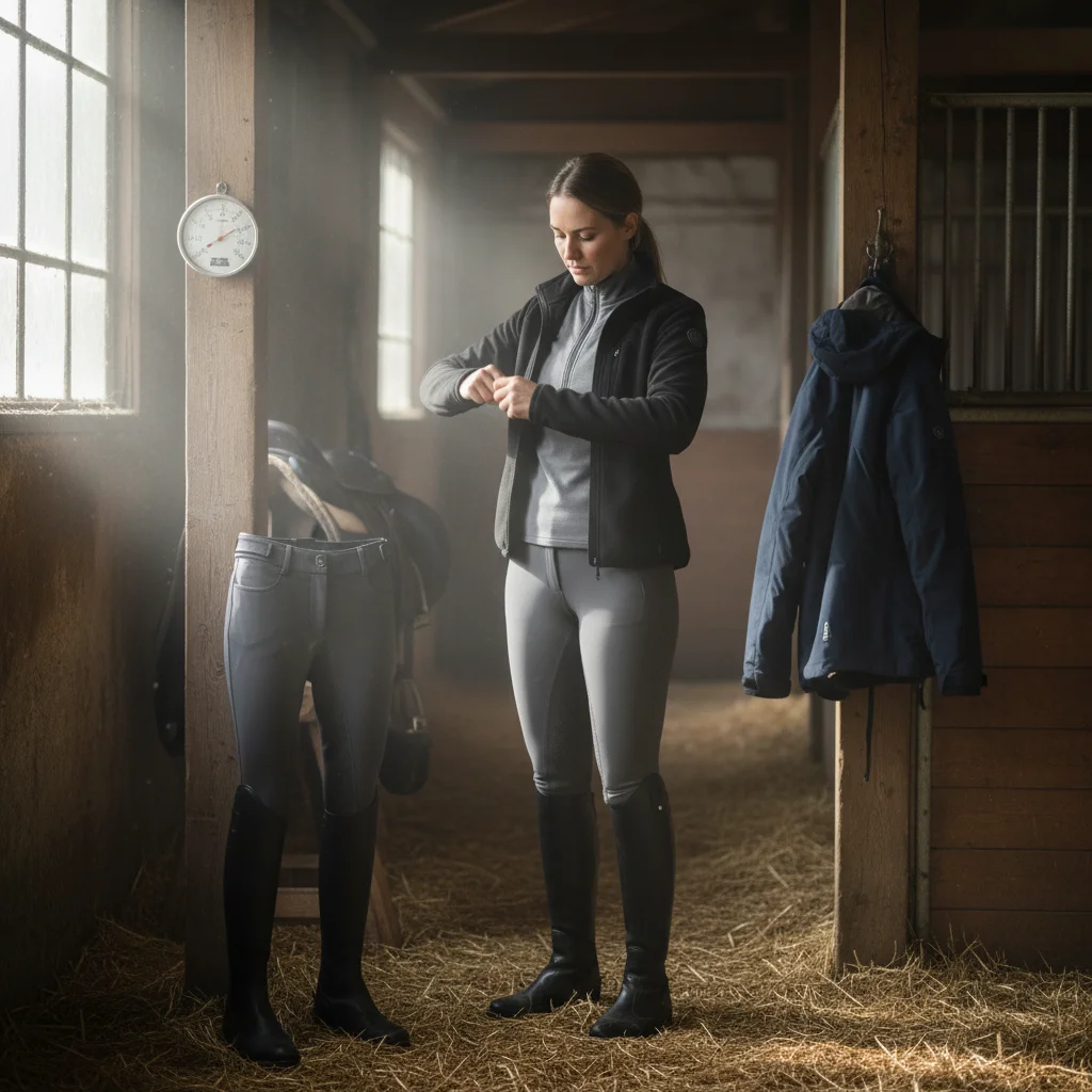 What to wear horseback riding in winter — complete cold weather equestrian guide