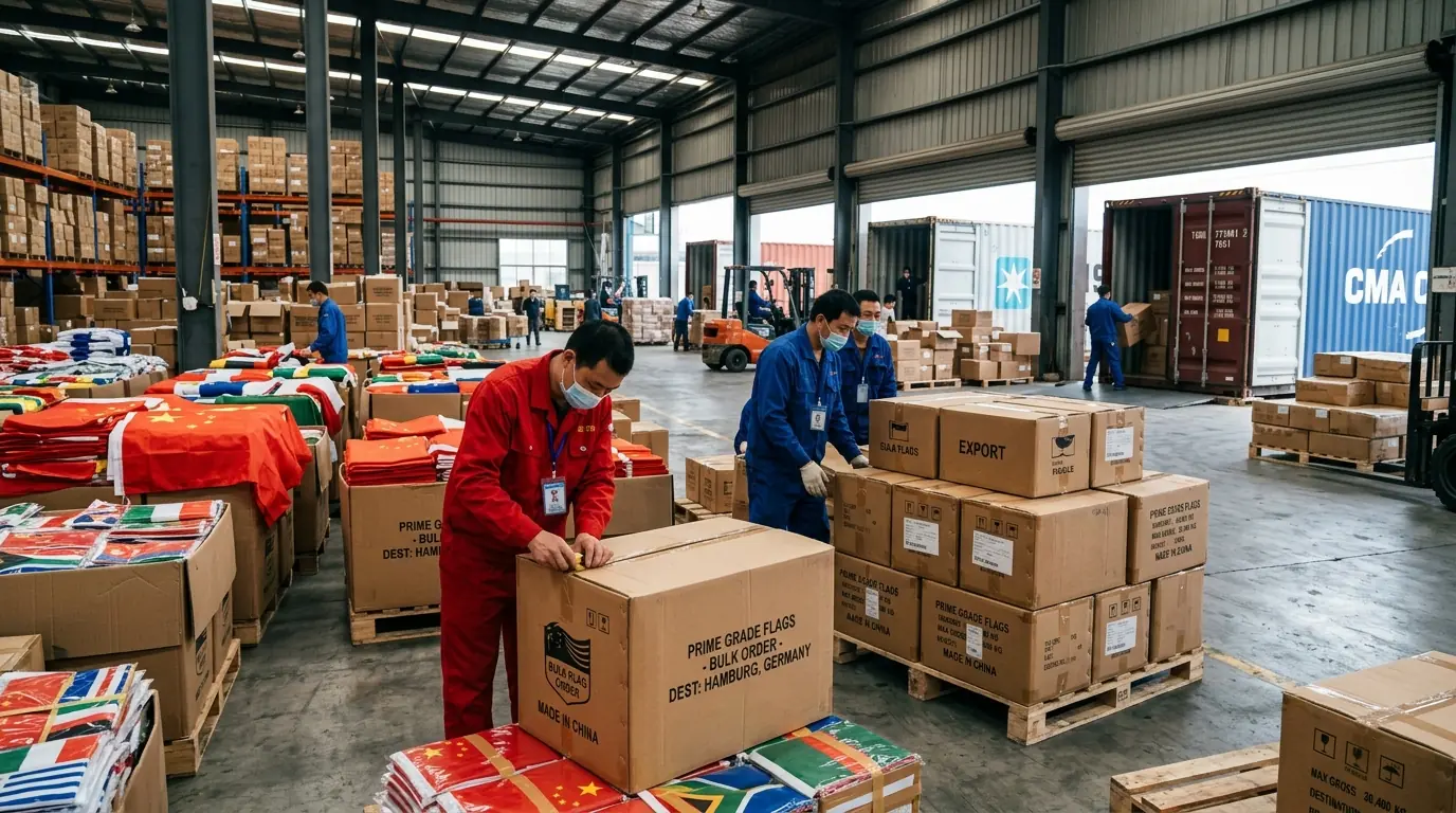 China factory direct flag production and bulk shipping for wholesale orders