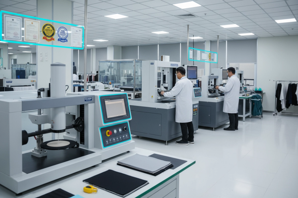 Fabric quality testing equipment and certification